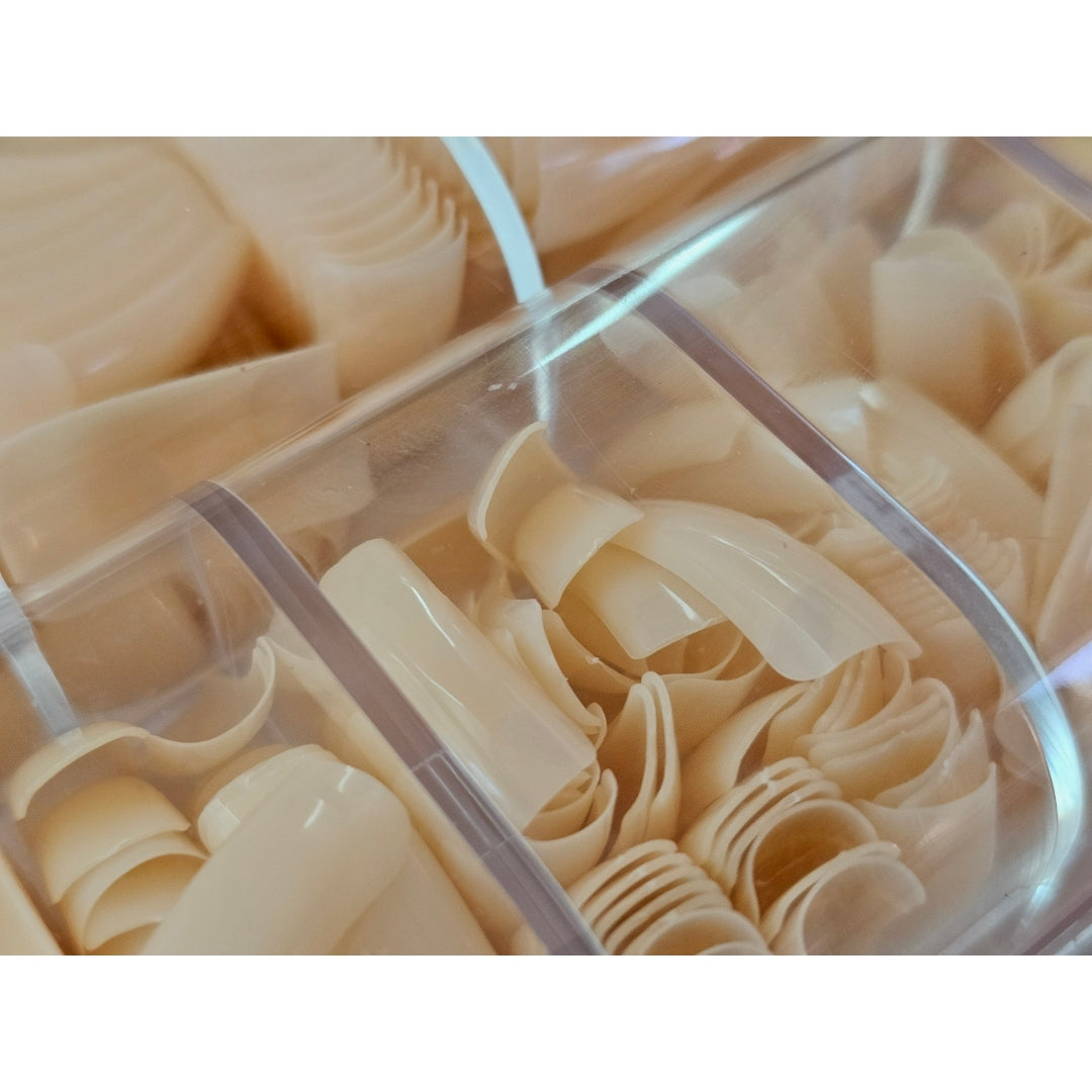 Tipsuri Patrate Nude Pentru unghii 500 pcs Nude crem
