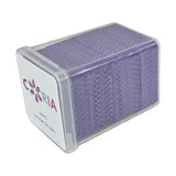 Servetele perforate pentru unghii 200 buc Mov