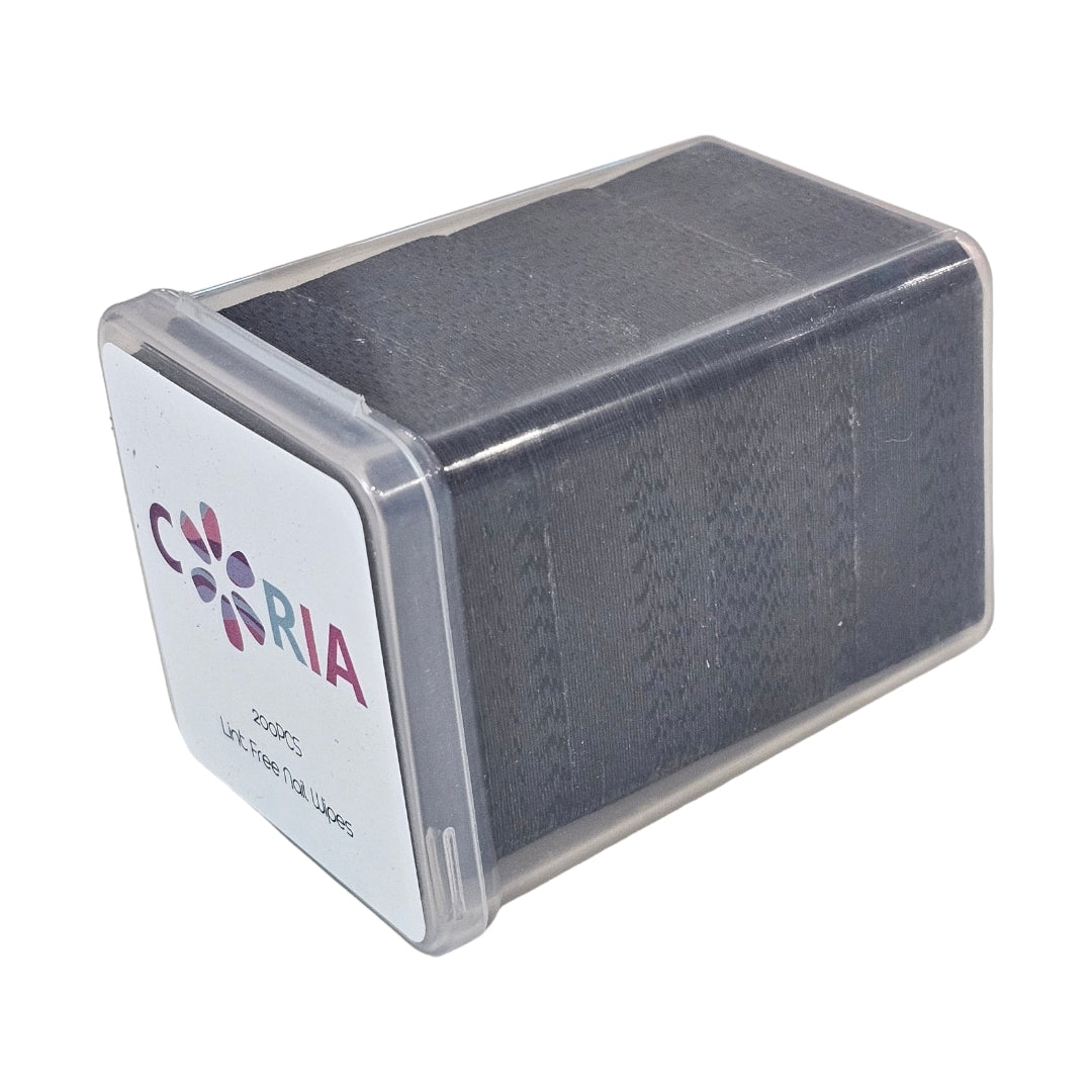 Image of Servetele perforate pentru unghii 200 buc Negru