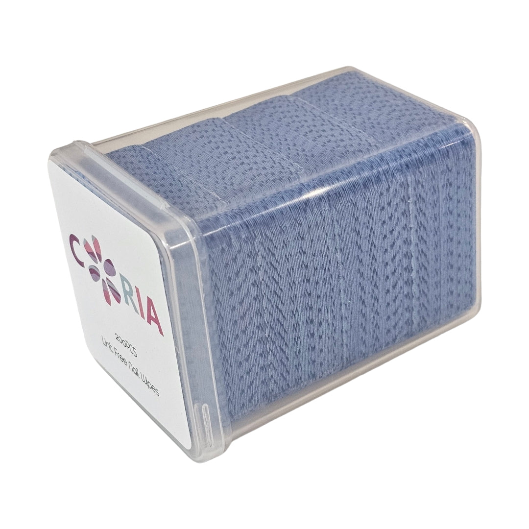 Image of Servetele perforate pentru unghii 200 buc Albastru