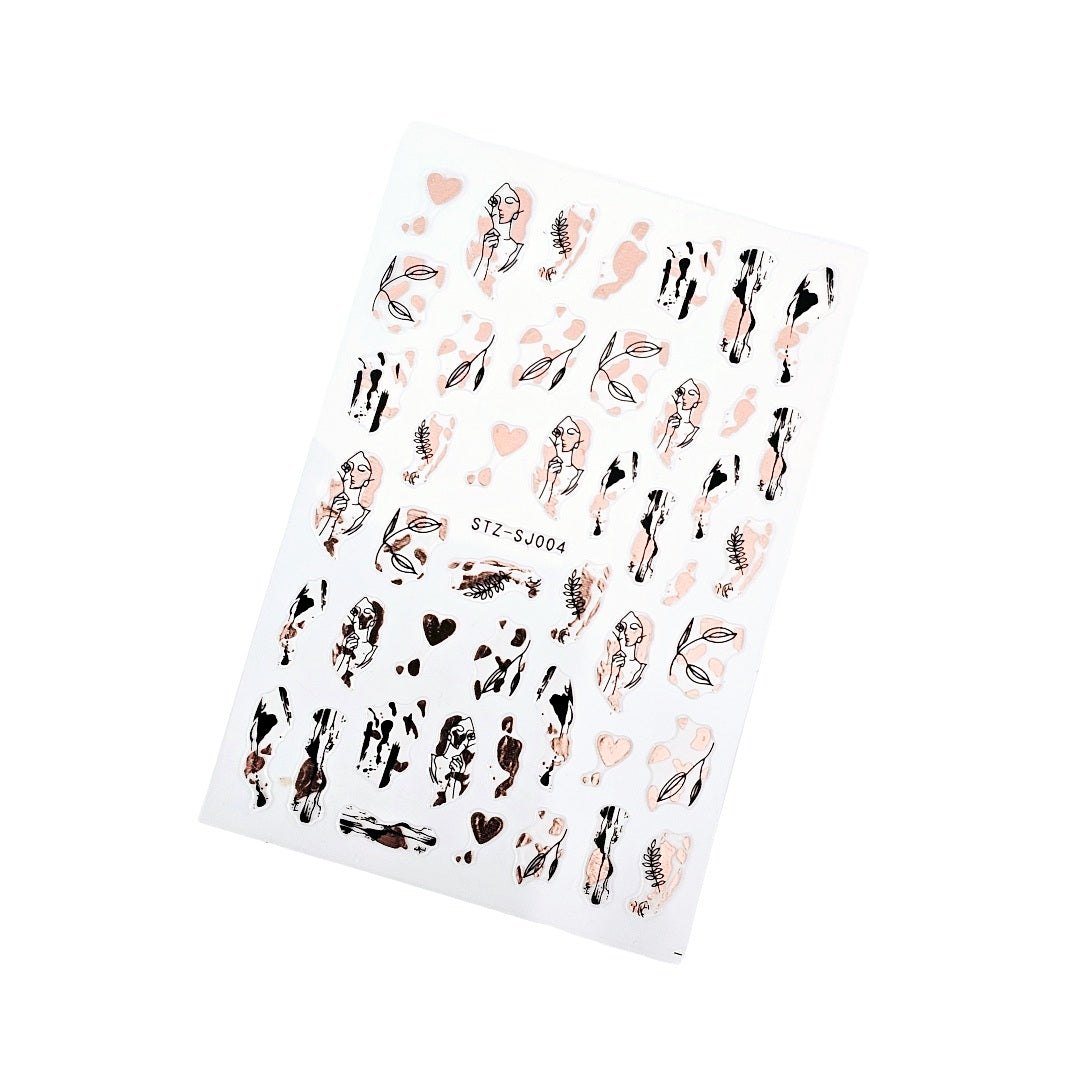 Image of Sticker Unghii , Decor SJ004 Rose Gold