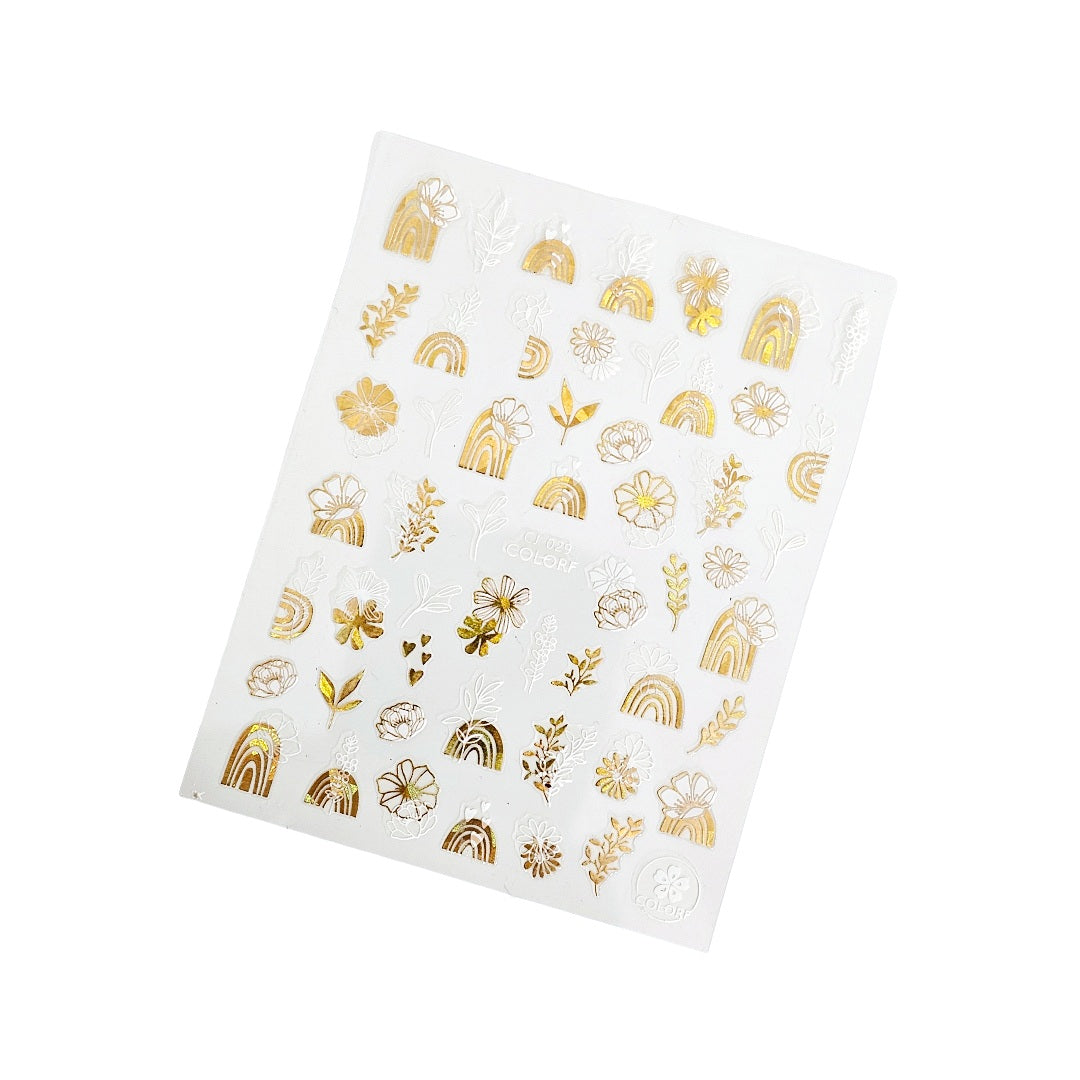 Sticker Unghii,Decor SJ029 Gold