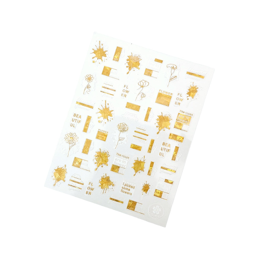Image of Sticker Unghii,Decor 033 Gold