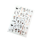 Sticker unghii decor SJ001 Rose Gold – linii și forme abstracte