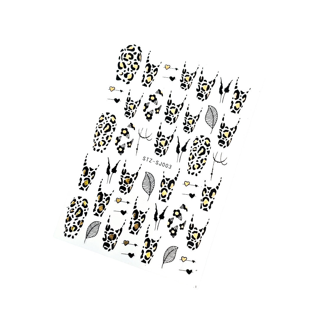 Image of Sticker Unghii,Decor SJ003 Gold
