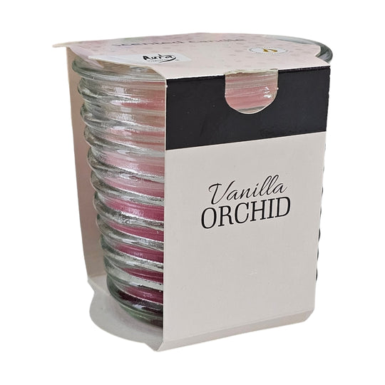 Lumânare parfumată Vanilla Orchid în pahar de sticlă, 130 g
