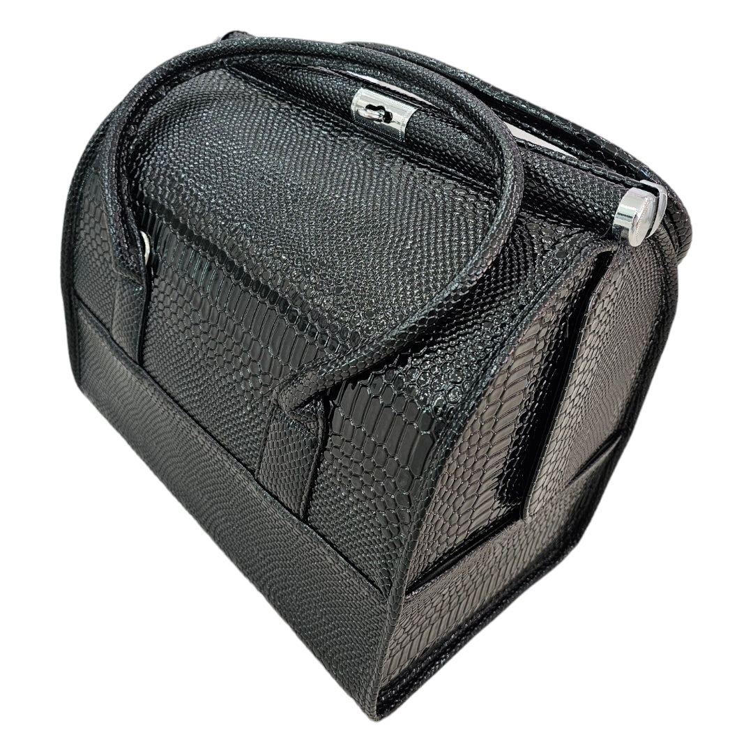 Image of Geanta manichiura compartimentata Negru Lucios