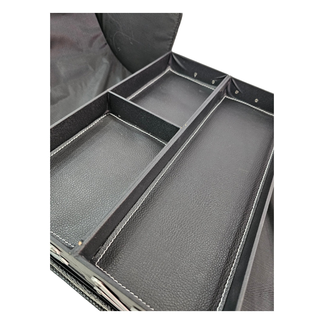 Image of Geanta manichiura compartimentata Negru Lucios