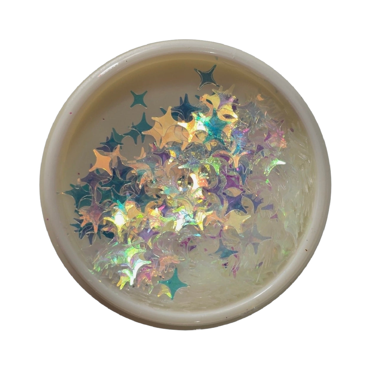 Image of Decor Unghii Stelute White Multireflex