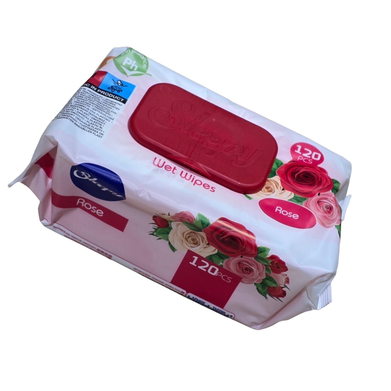 Image of Servetele Umede cu Capac Rose 120 buc/pax