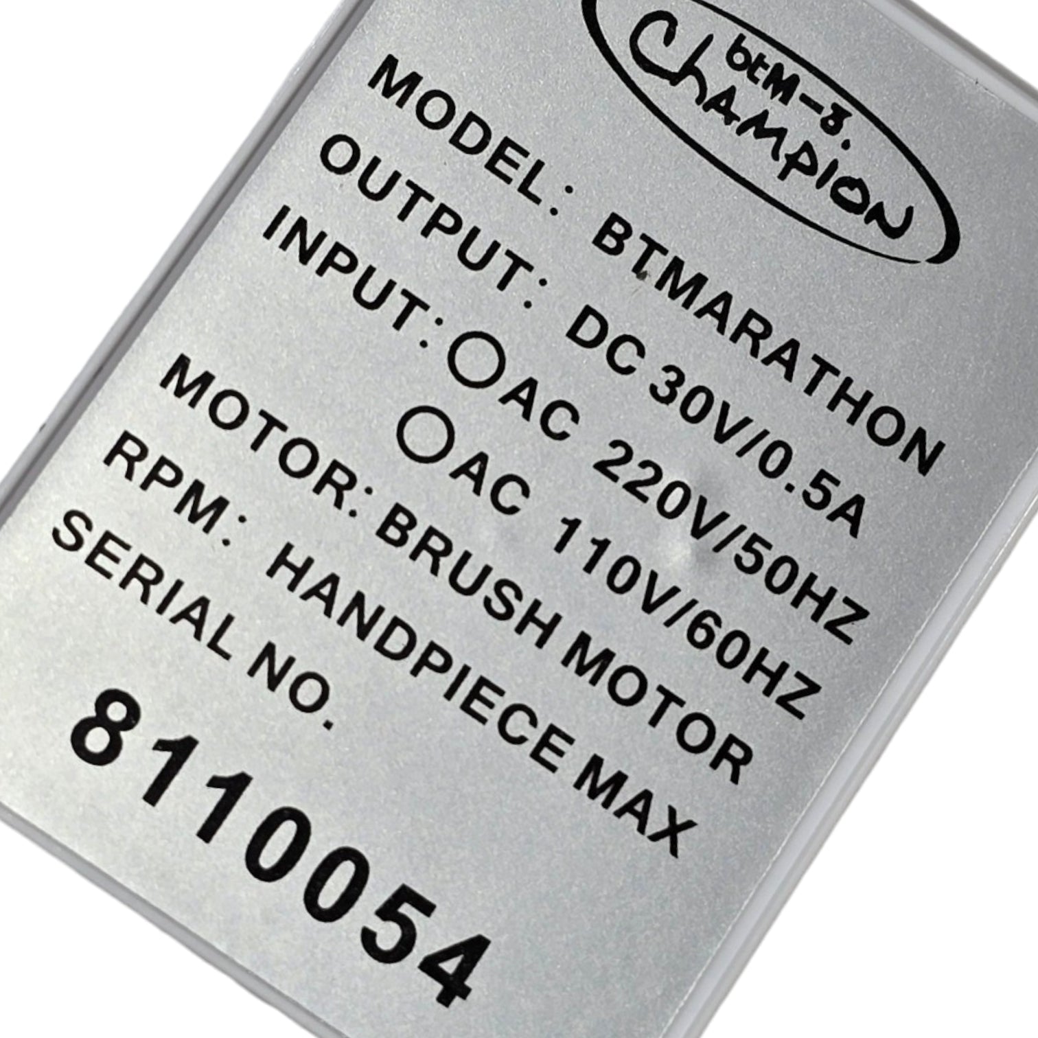 Image of Freza Electrica BTMarathon Champion 65w-35.000 rpm .