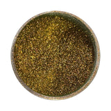 Pigment decor pentru unghii Cham 01 – pulbere auriu-oliv în borcan