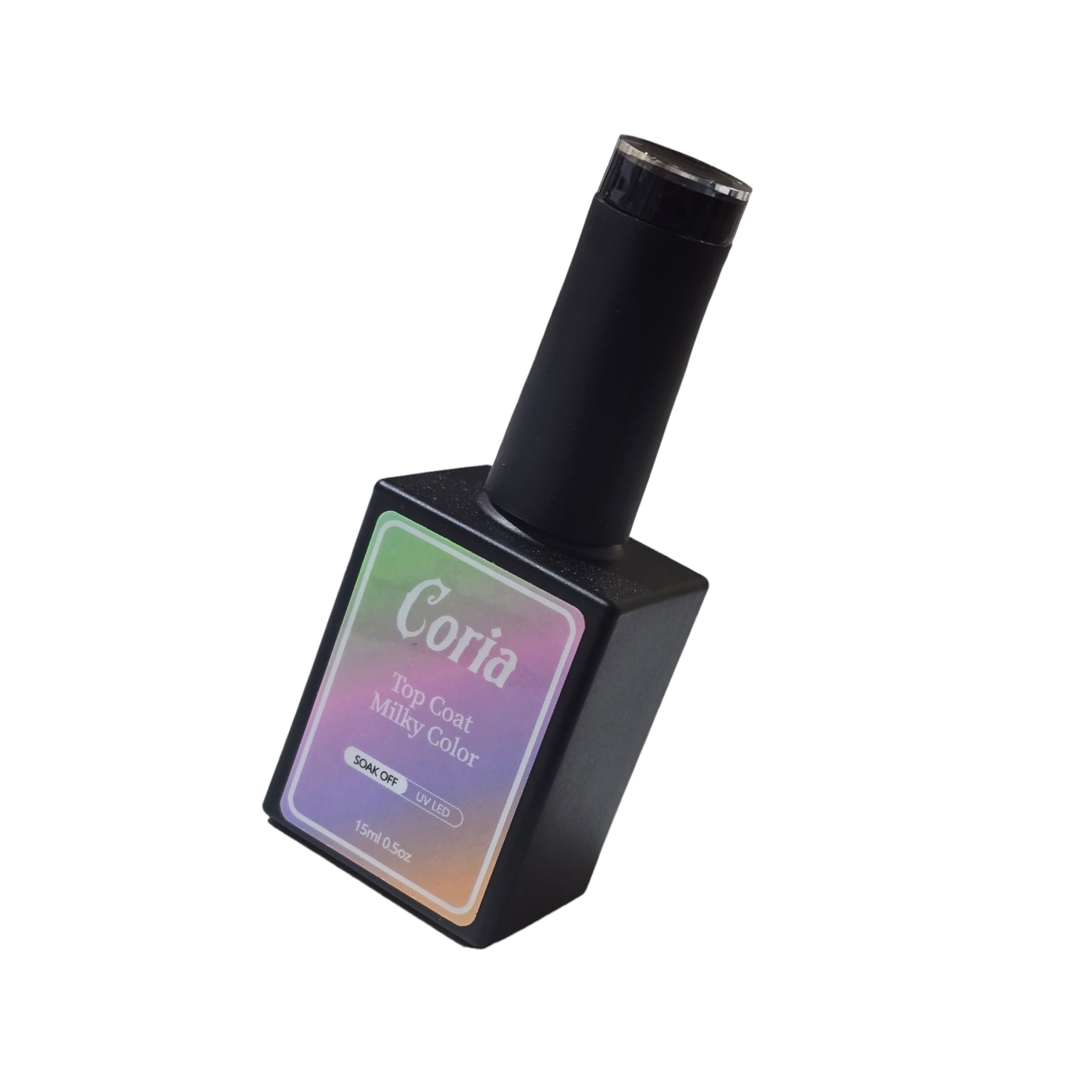 Image of Top Coat Black Color Coria 15 ml 008