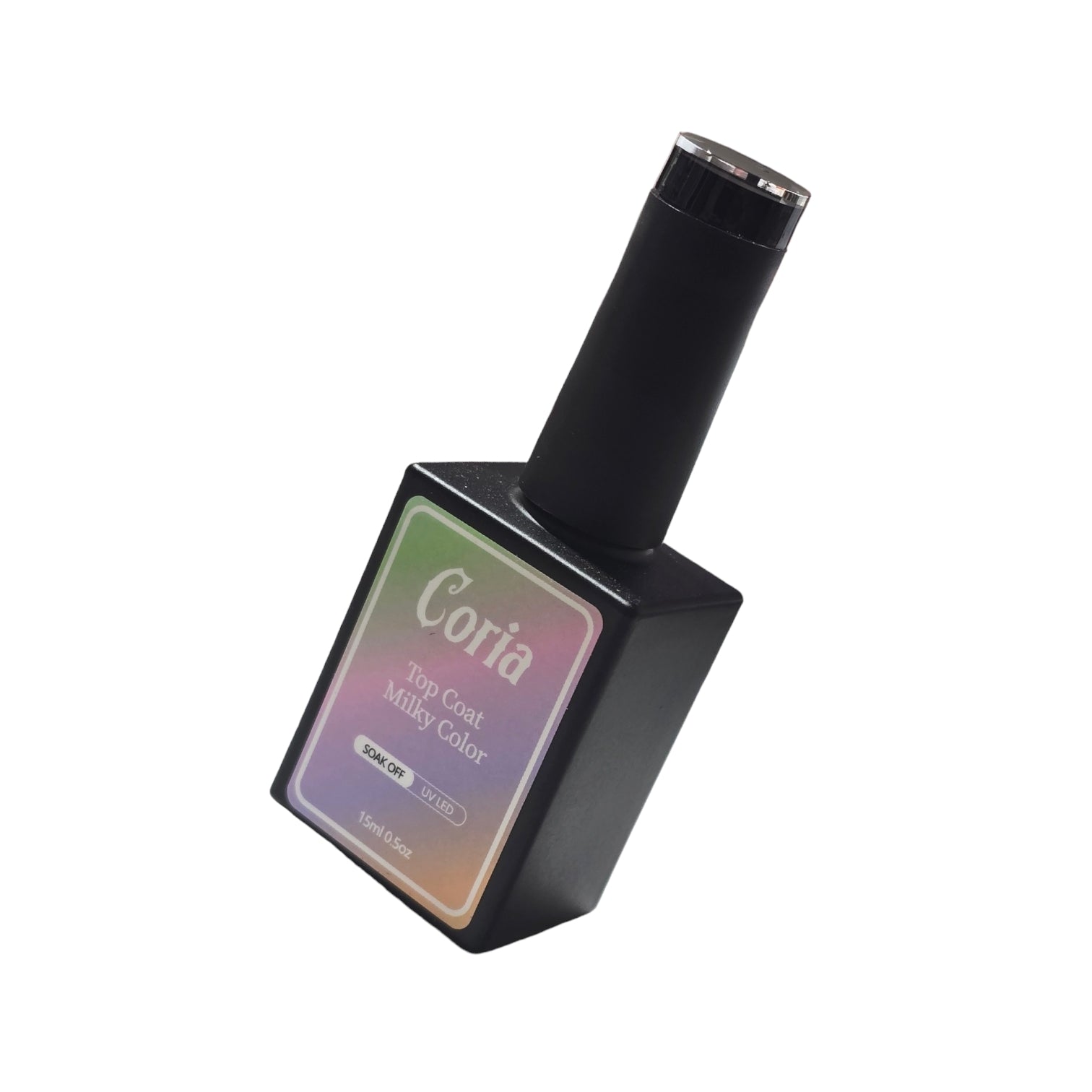 Image of Top Coat Black Color Coria 15 ml 008