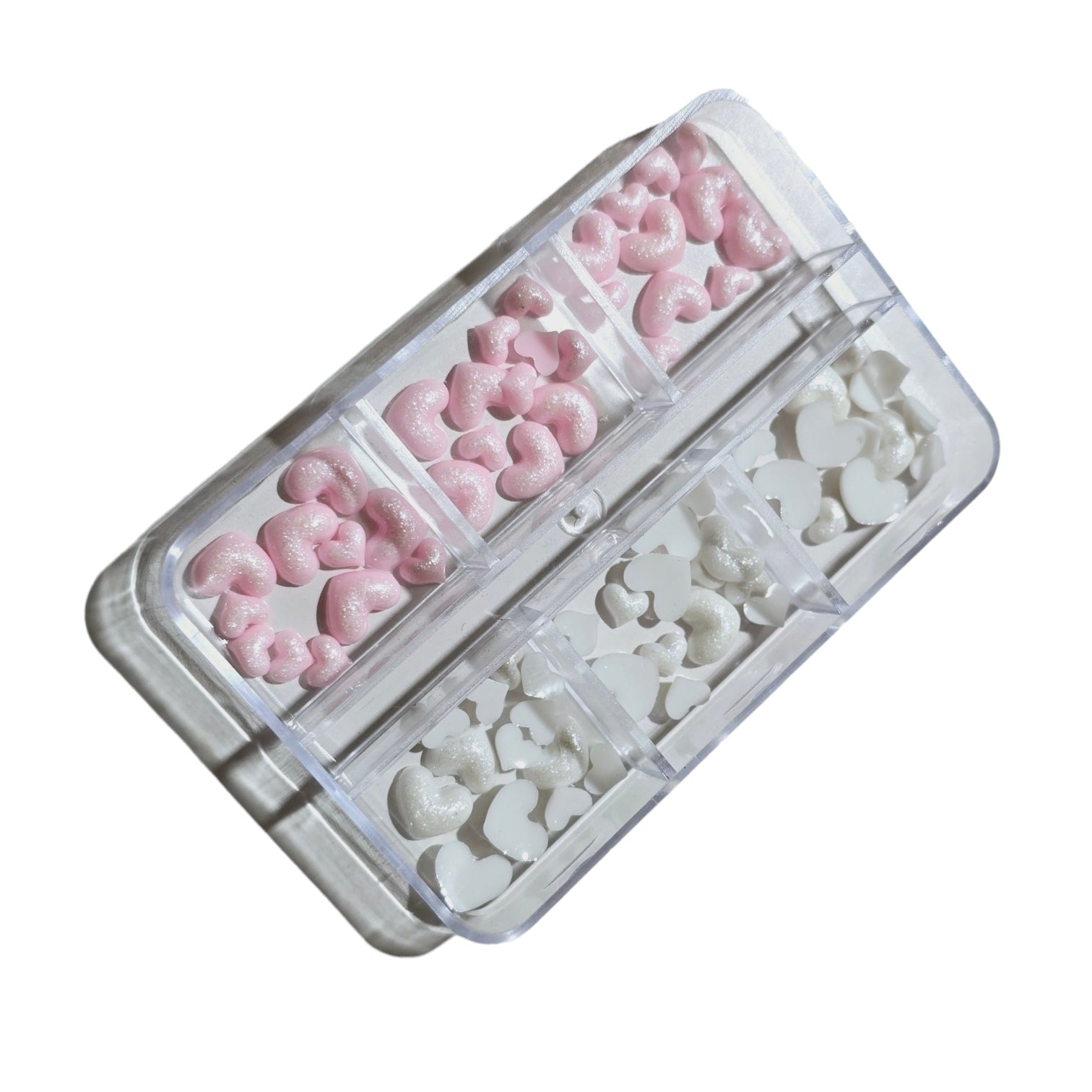 Image of Decor Unghii Inima Pink,White IPW