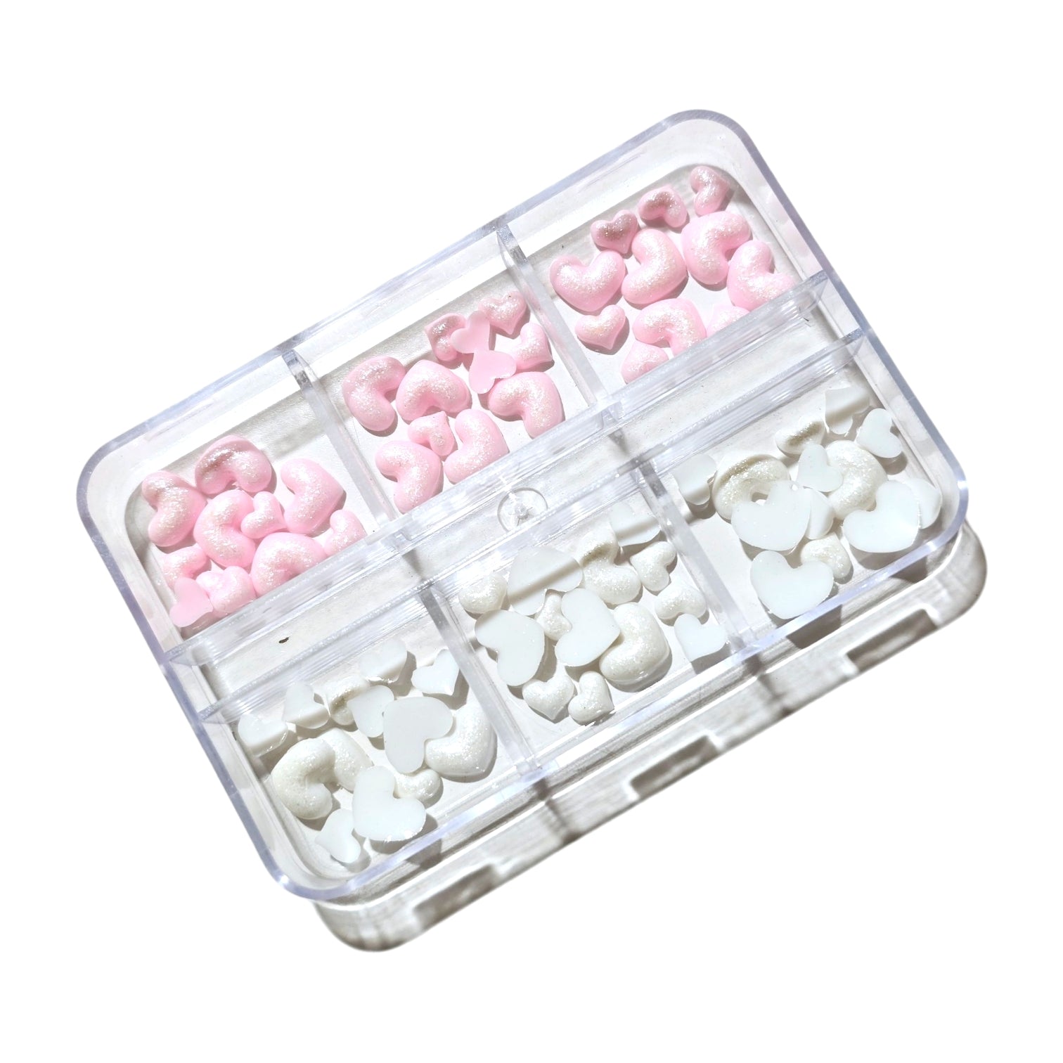 Image of Decor Unghii Inima Pink,White IPW