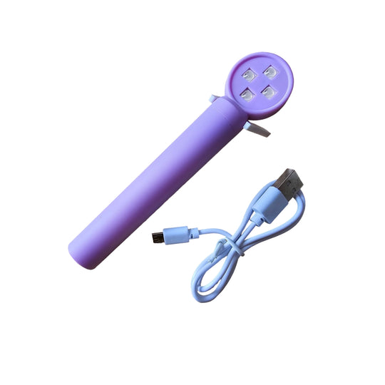 Lampă mini UV/LED Purple 12 W cu 4 LED-uri și cablu USB