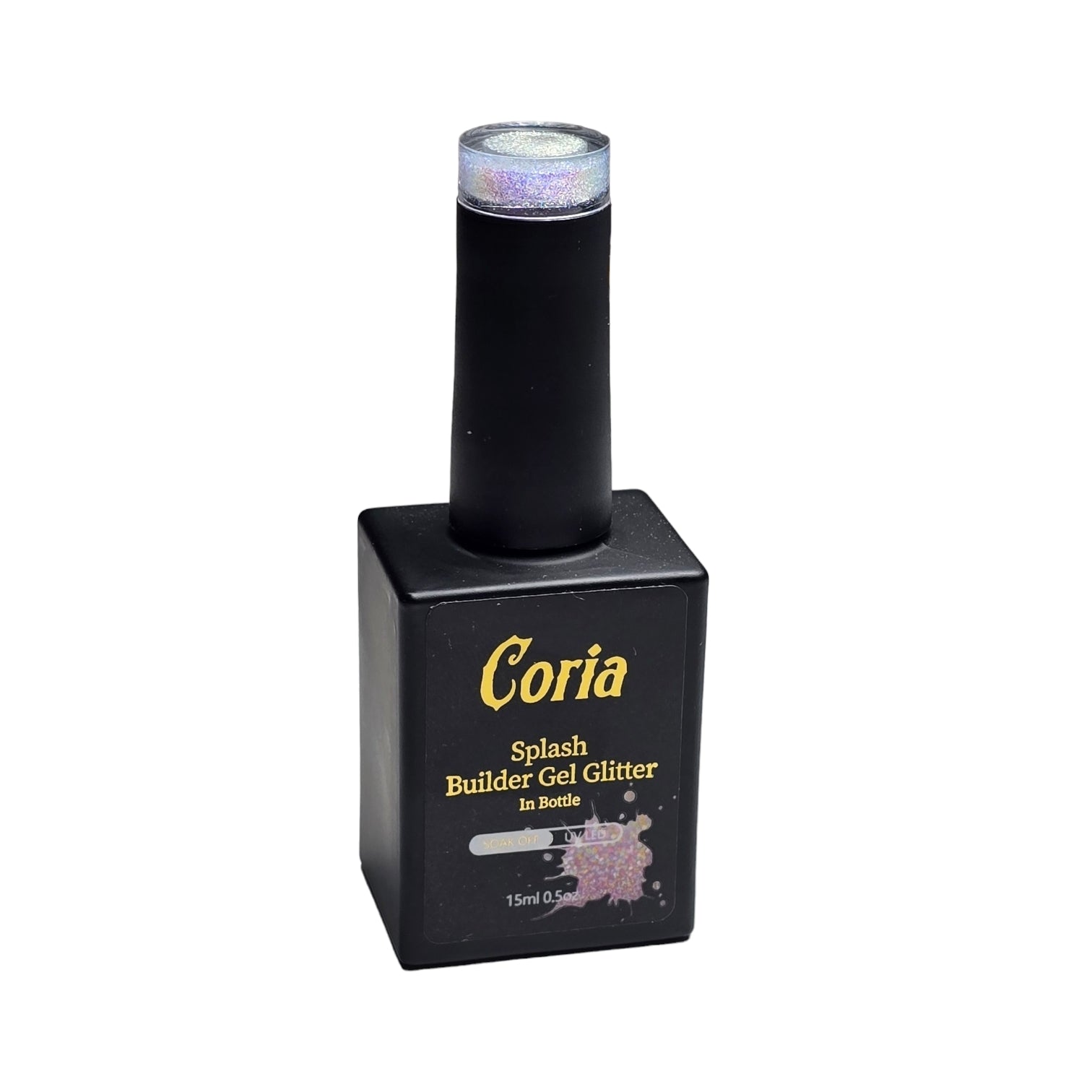 Image of Builder Gel Glitter In Bottle 45 15ml (Black)
