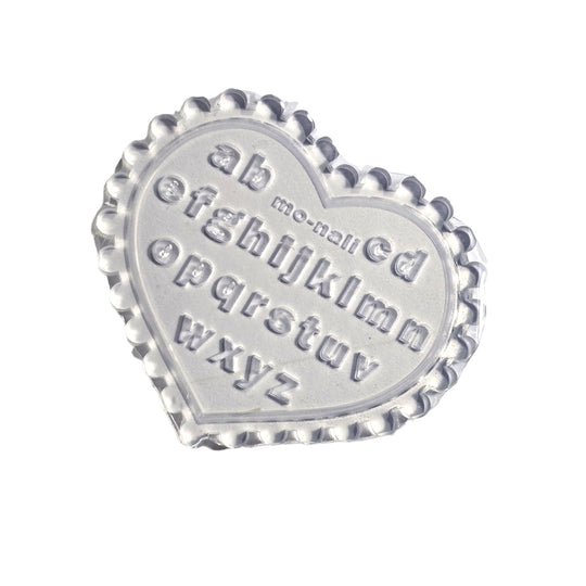 Mold silicon pentru modele 3D 52 în formă de inimă – alfabet