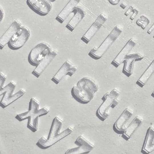 Mold silicon 3D 52, detaliu litere