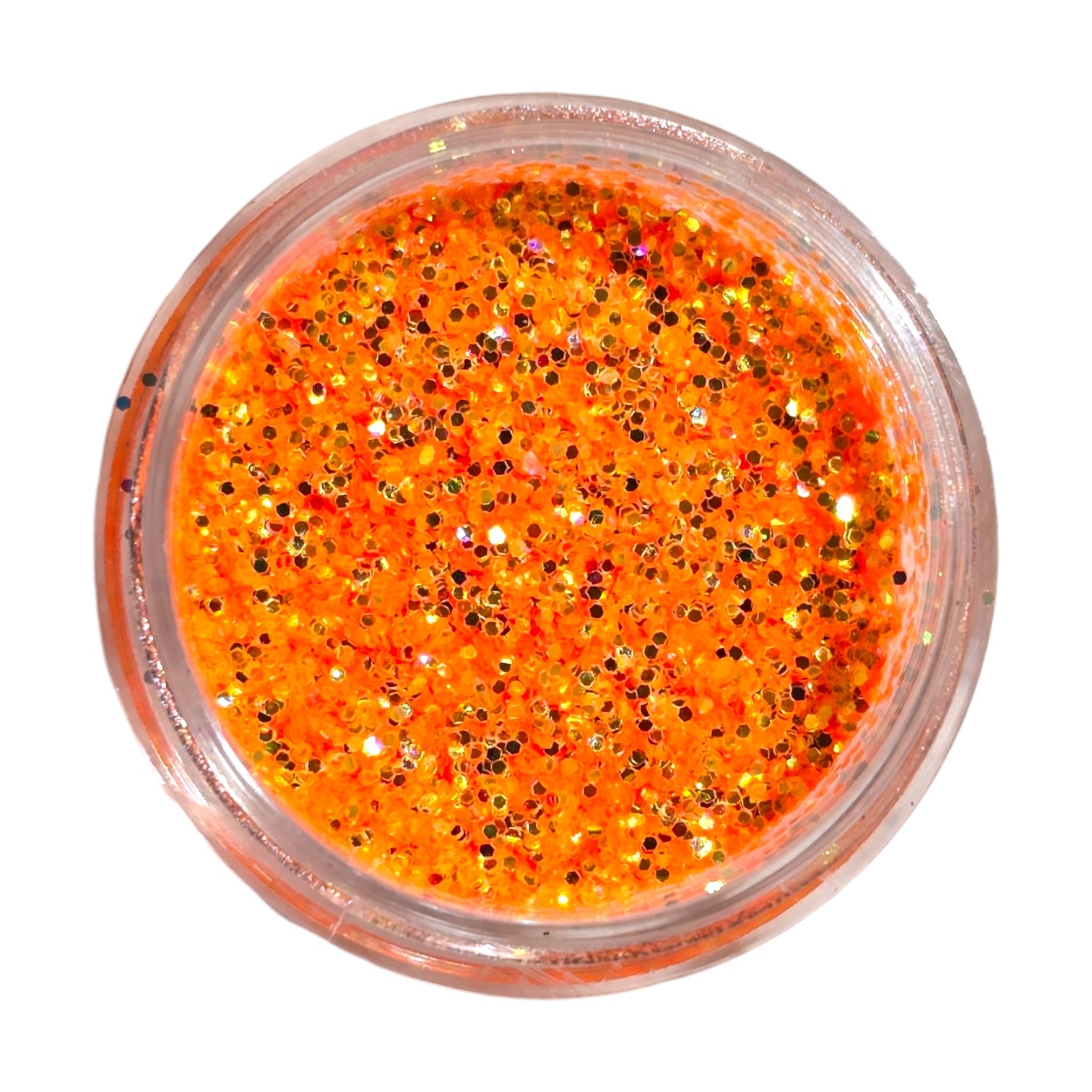 Decor Glitter Orange Irizatii Aurii OPX4