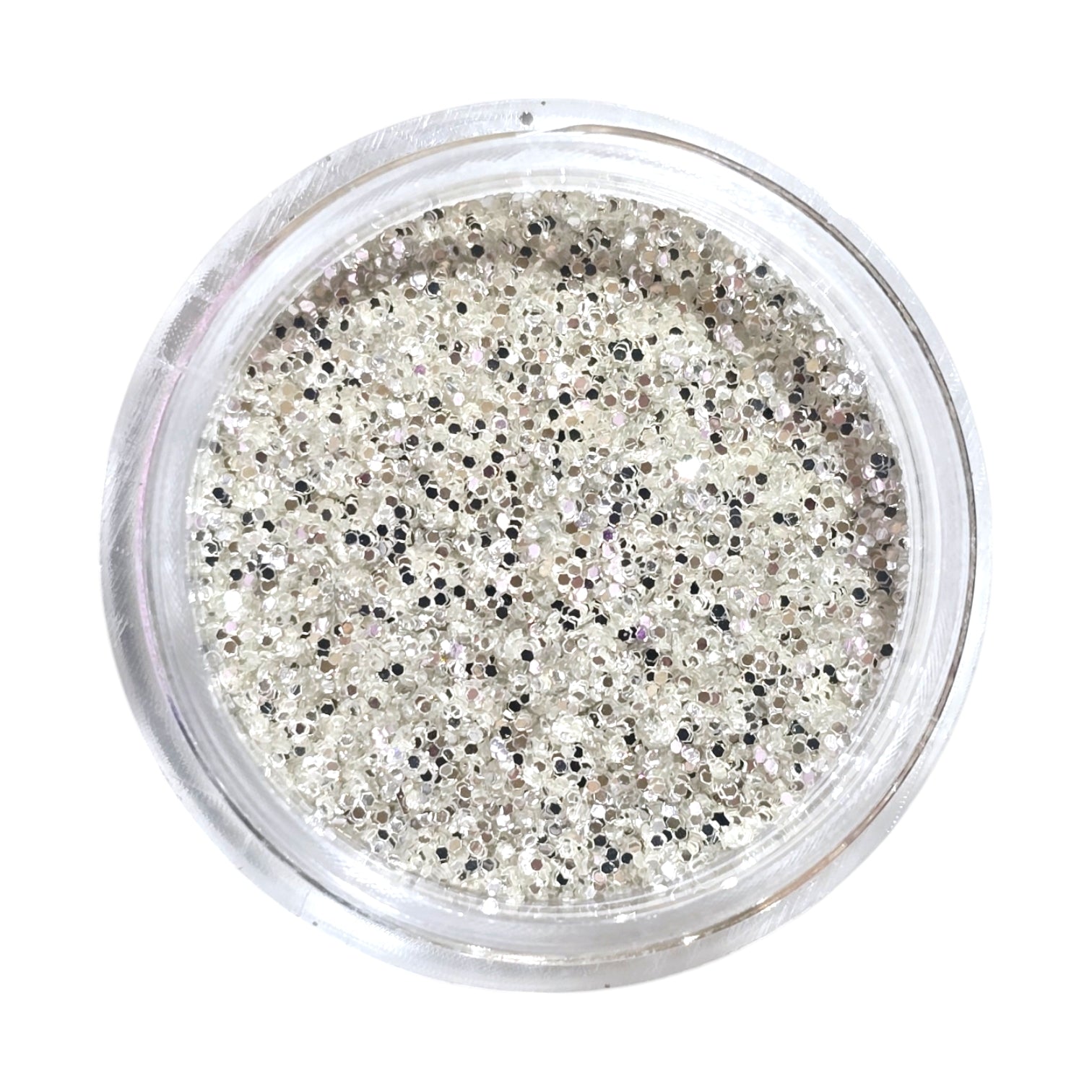 Decor Unghii Glitter Silver White FERX