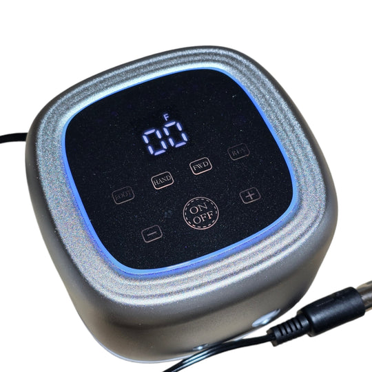 Freză electrică 75 W Silver – unitatea centrală, din unghi