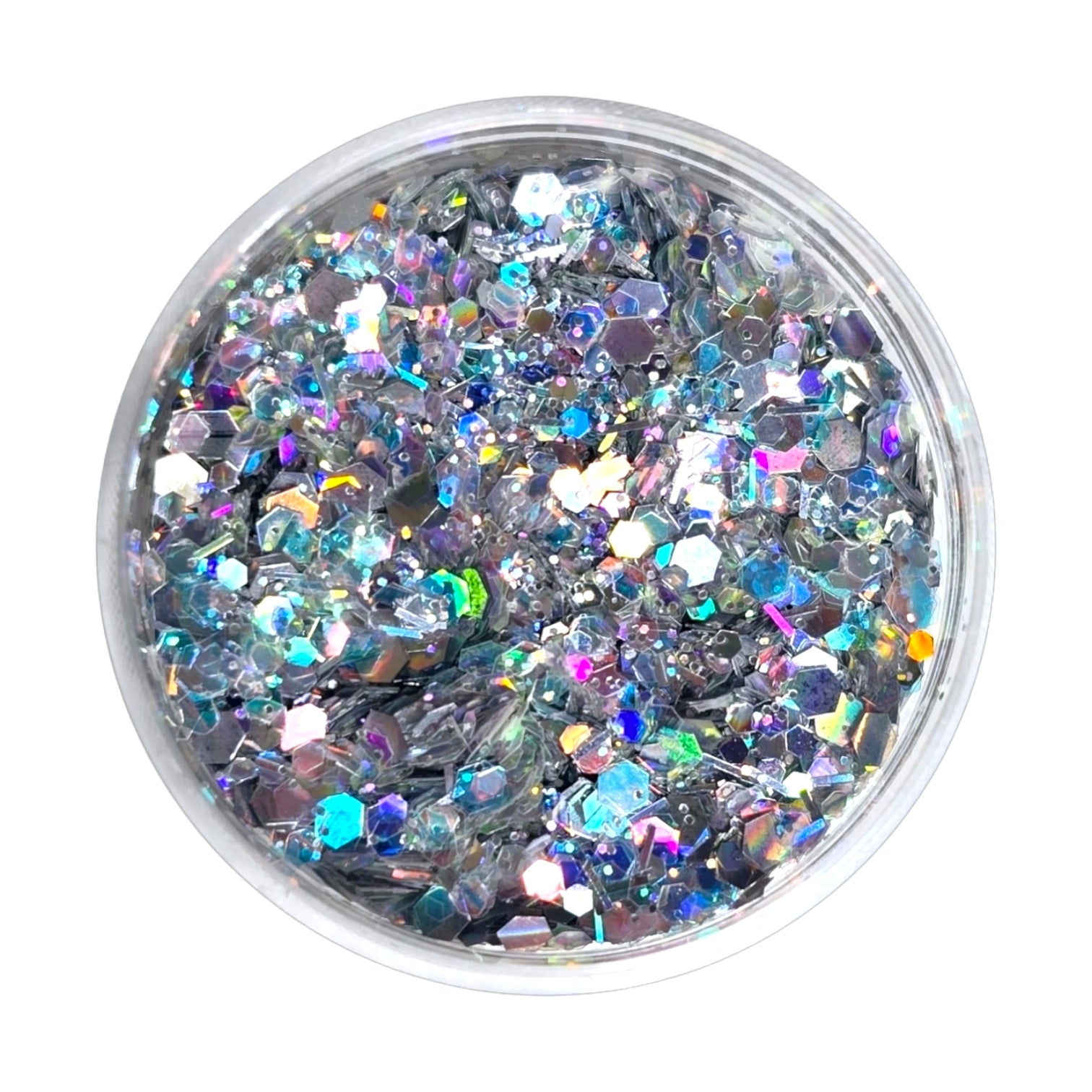 Decor Glitter Unghii Silver AB JESY