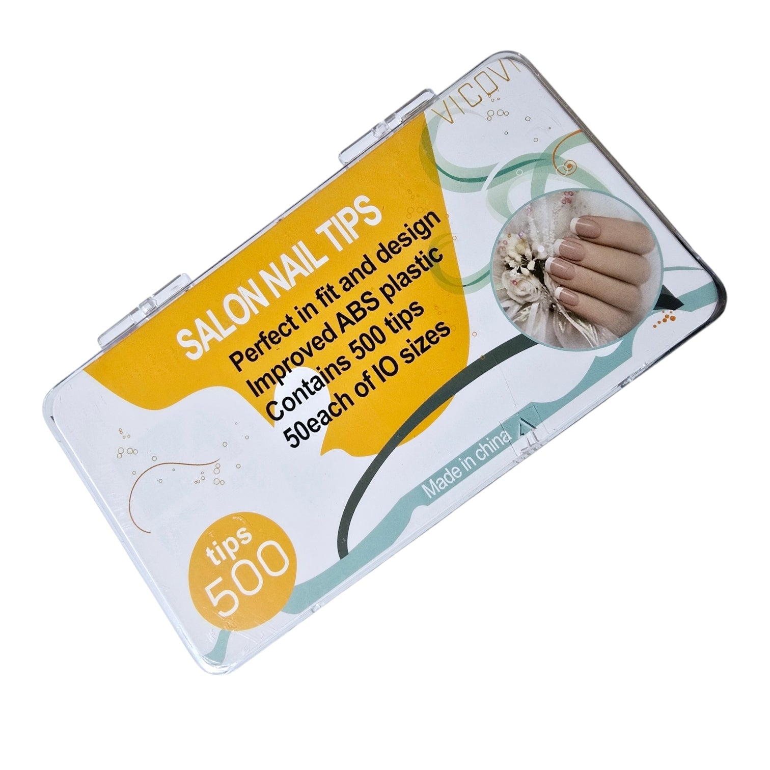 Image of Tipsuri Patrate Pentru Unghii, Transparente  500 buc