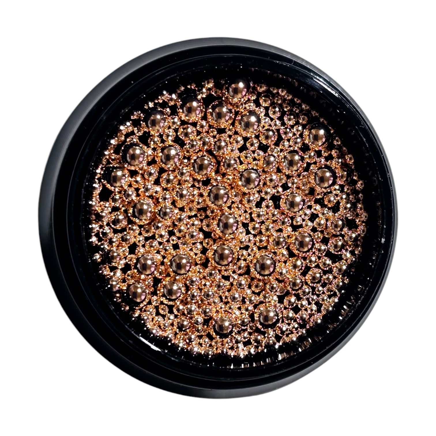 Image of Decor Metalic Decor Unghii Gold Rose Gilded Caviar