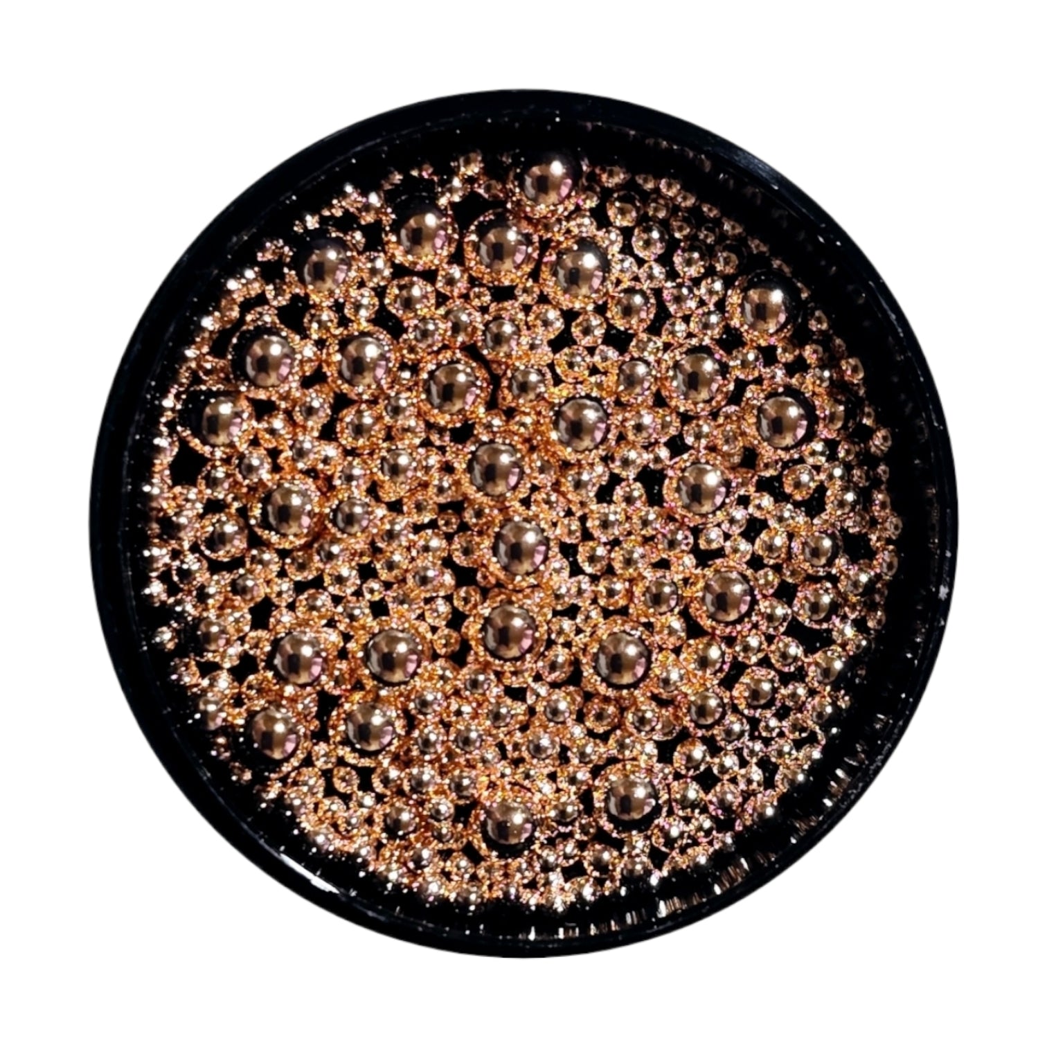 Image of Decor Metalic Decor Unghii Gold Rose Gilded Caviar