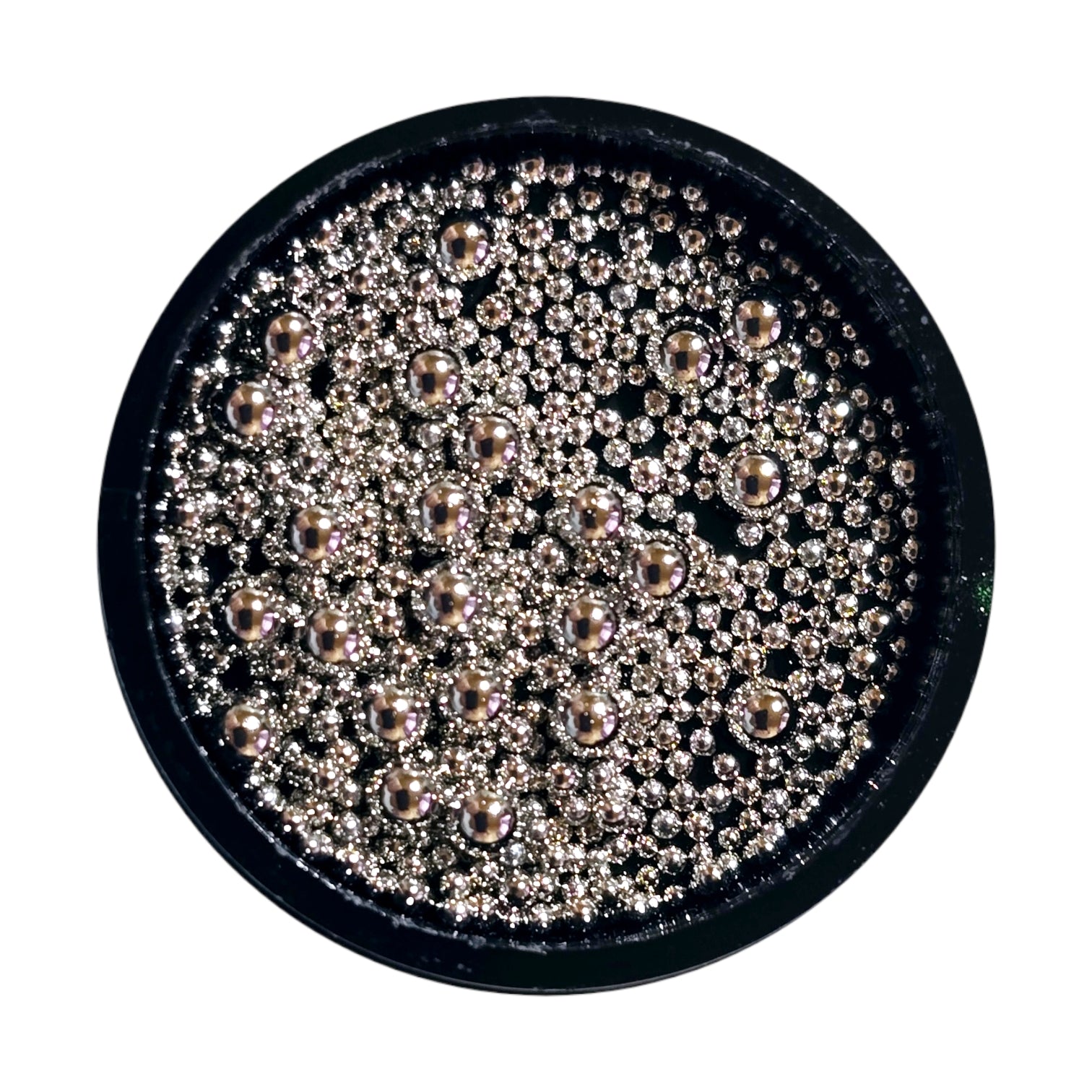 Image of Decor Metalic Decor Unghii Silver Bubble Caviar
