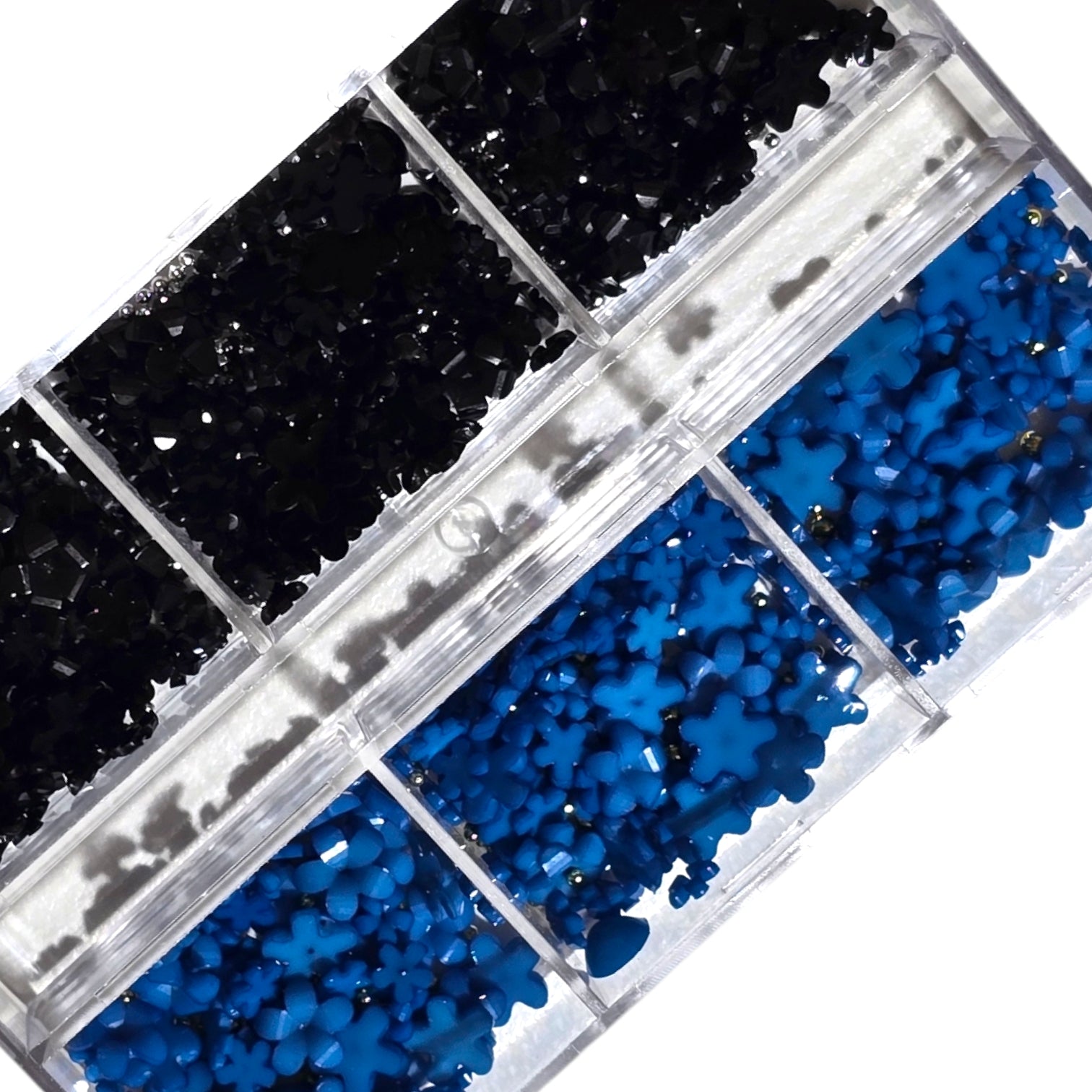 Image of Decor Pentru Unghii Flori+Caviar BlueBlack