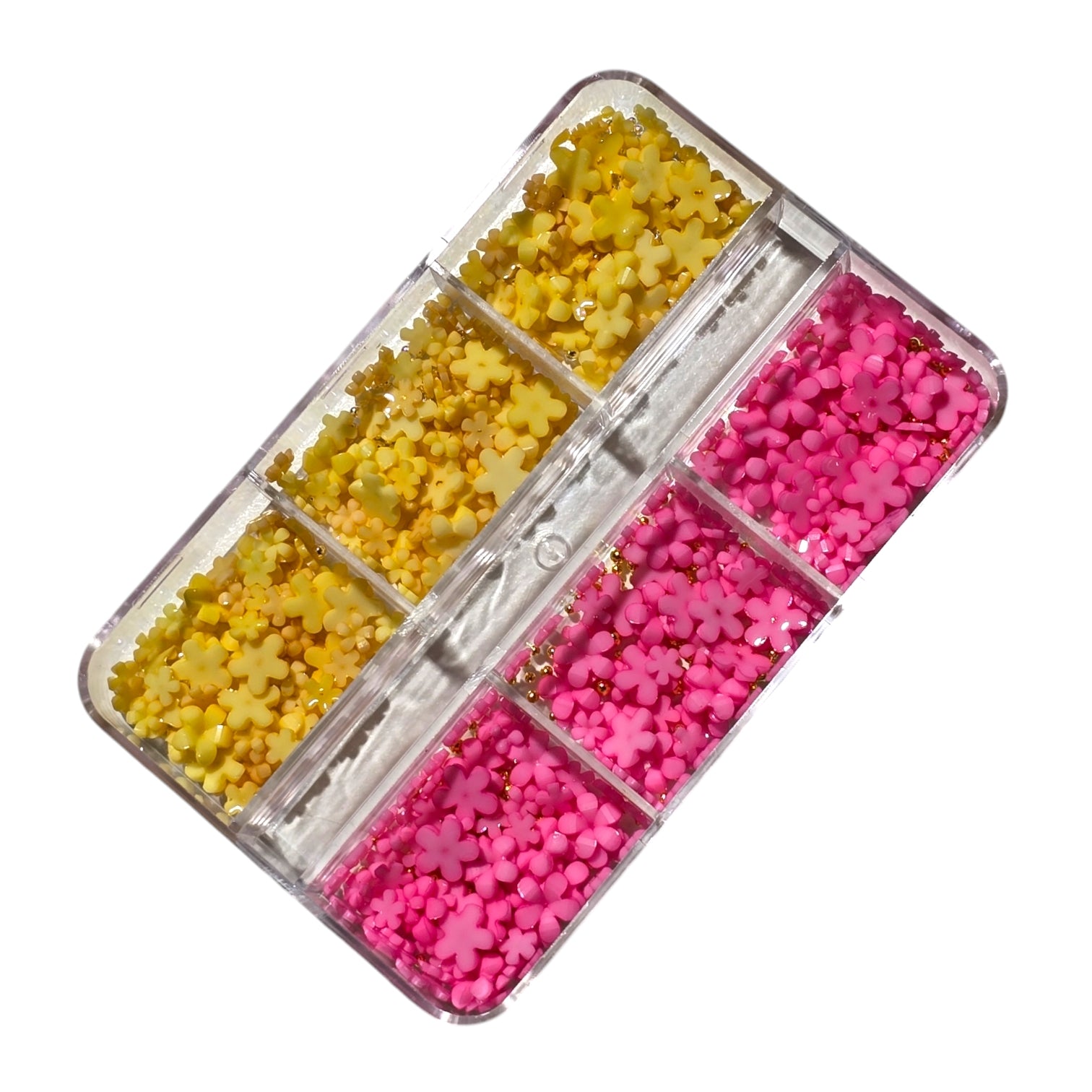 Image of Decor Pentru Unghii Flori+Caviar YellowPink