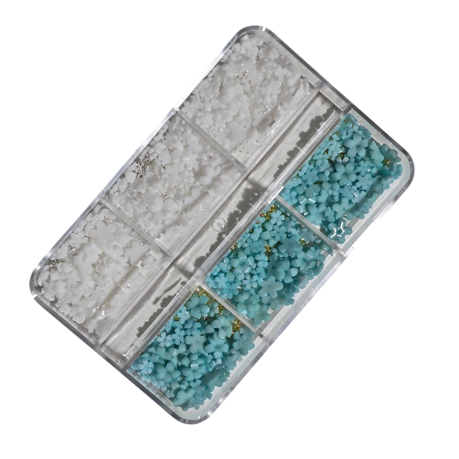 Image of Decor Pentru Unghii Flori+Caviar TourquiseWhite