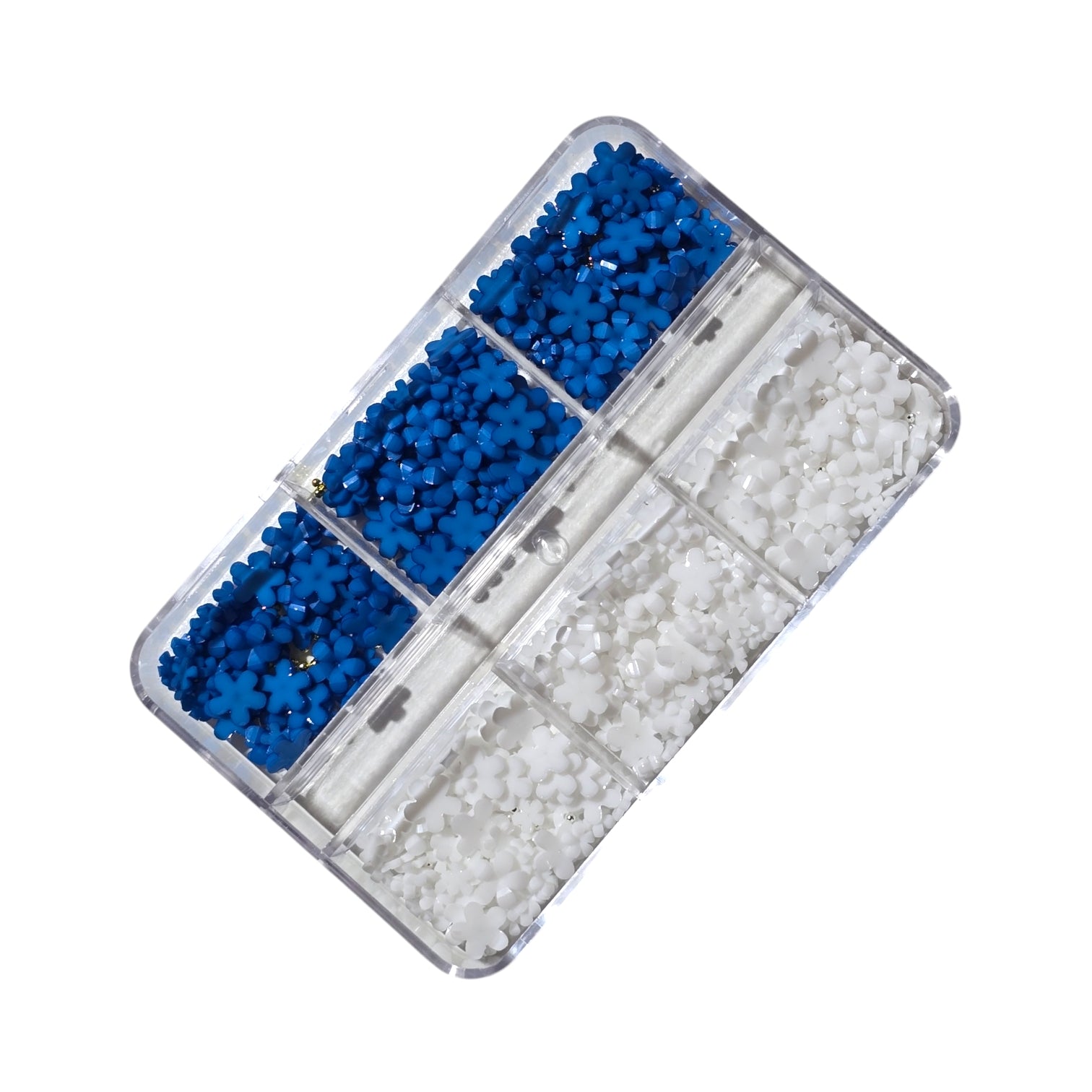 Image of Decor Pentru Unghii Flori+Caviar BlueWhite
