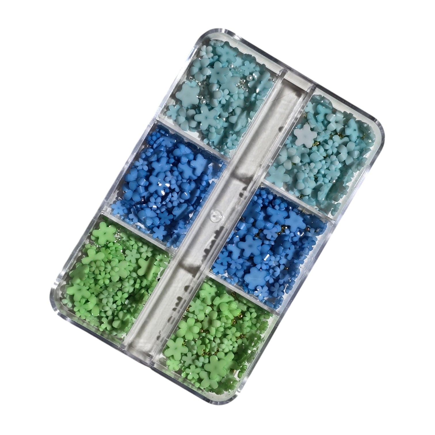 Image of Decor Pentru Unghii Flori+Caviar TourquiseBlueGreen