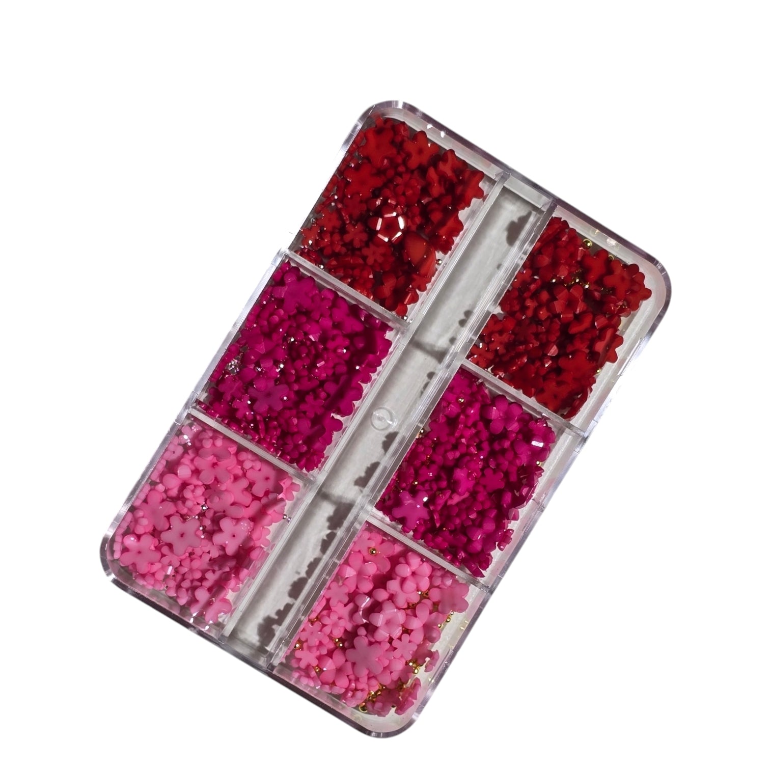 Image of Decor Pentru Unghii Flori+Caviar RedPinkLPink