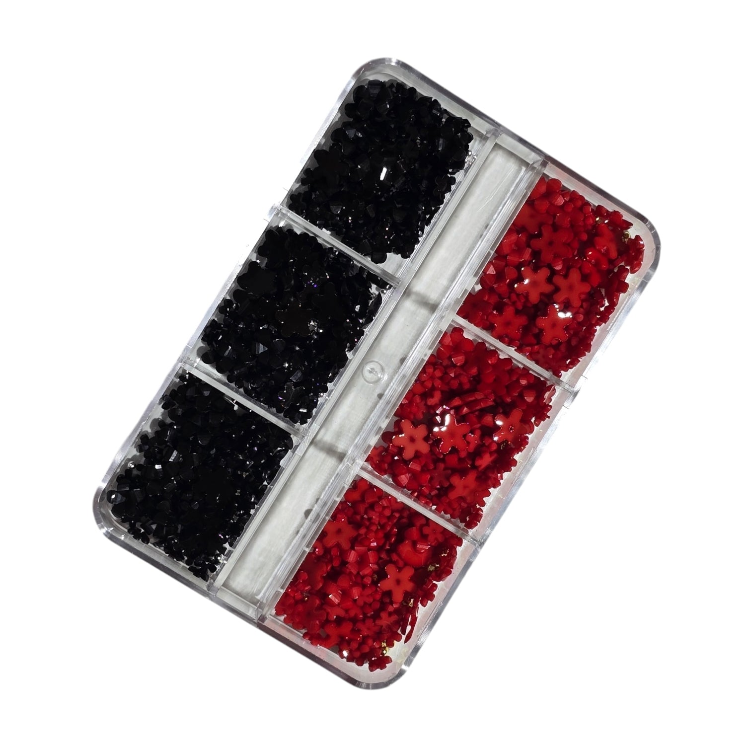 Image of Decor Pentru Unghii Flori+Caviar BlackRed