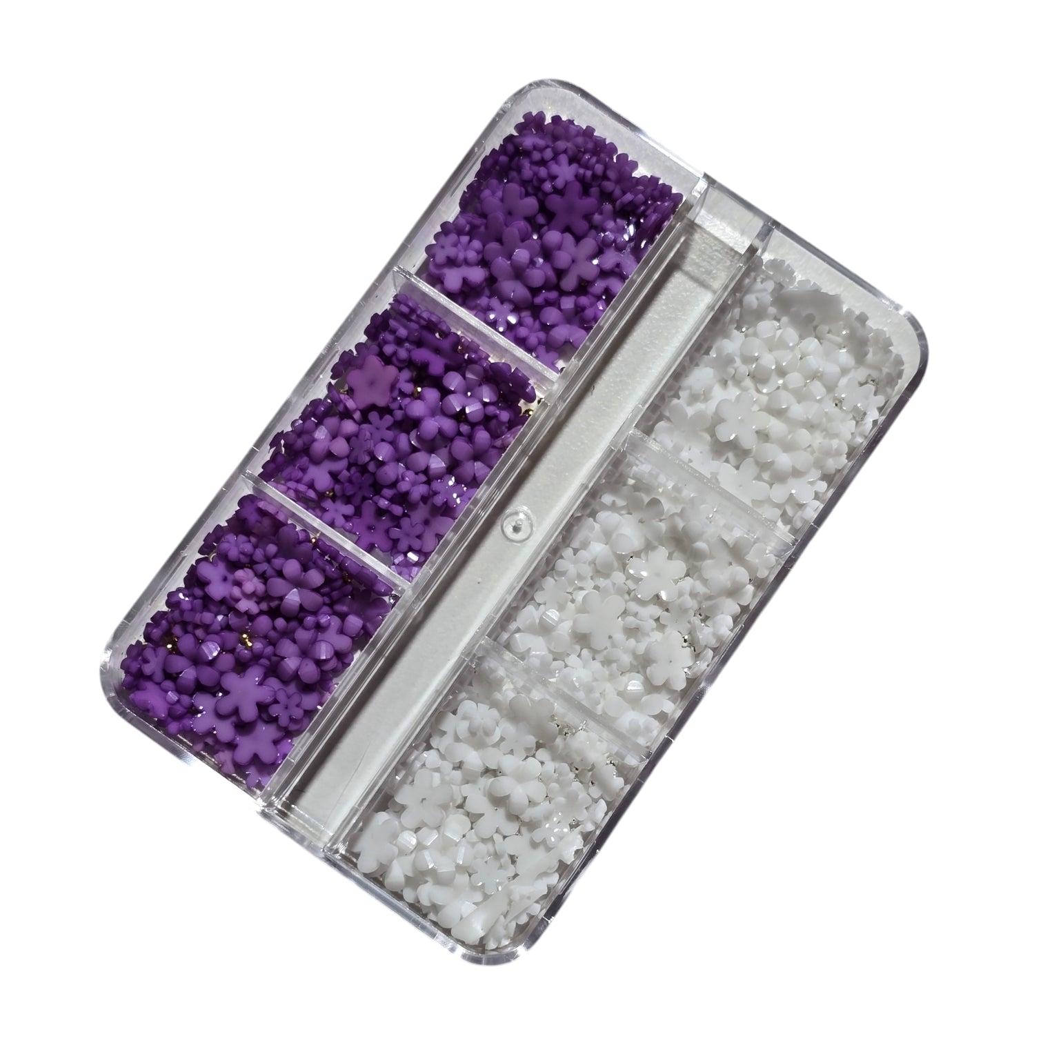 Image of Decor Pentru Unghii Flori+Caviar WhitePurple