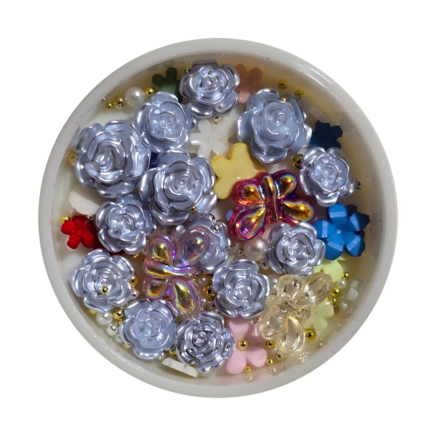 Image of Decor Unghii Mix Forme BlueRoses