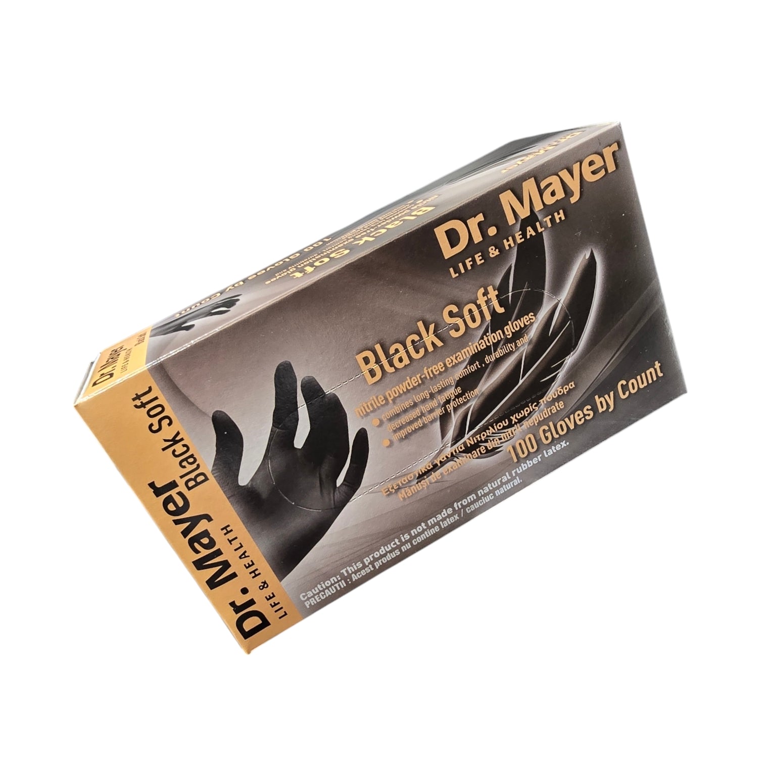 Image of Manusi nitril Carbon Black Spades M 100 Dr. Mayer