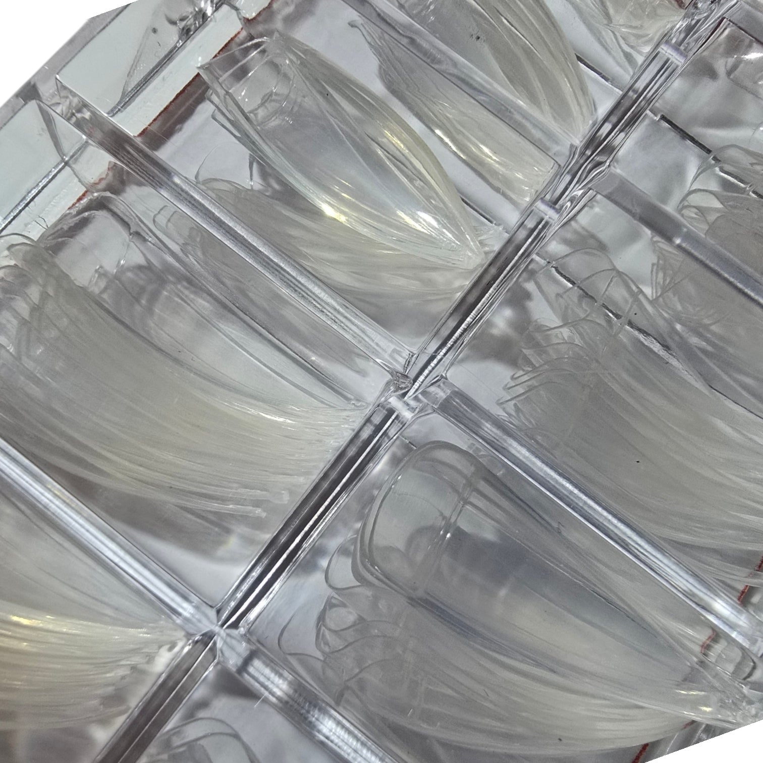 Image of Set 100 Tipsuri unghii Stiletto Transparente