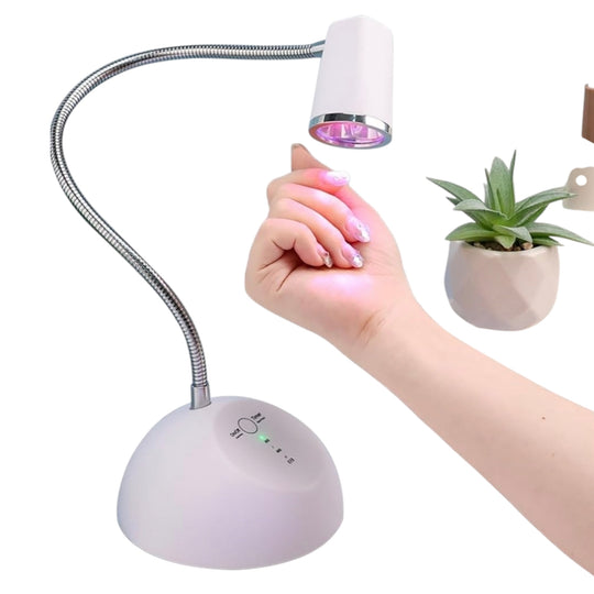 Lampă UV/LED Fast Lamp – uscarea gelului pe o unghie