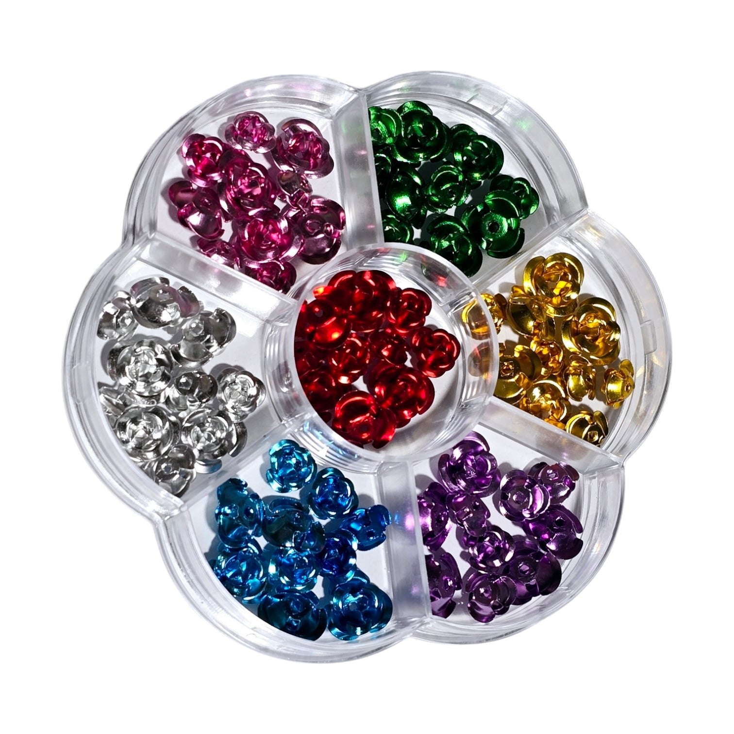 Image of Carusel Decor Unghii Flower Metal FAREY