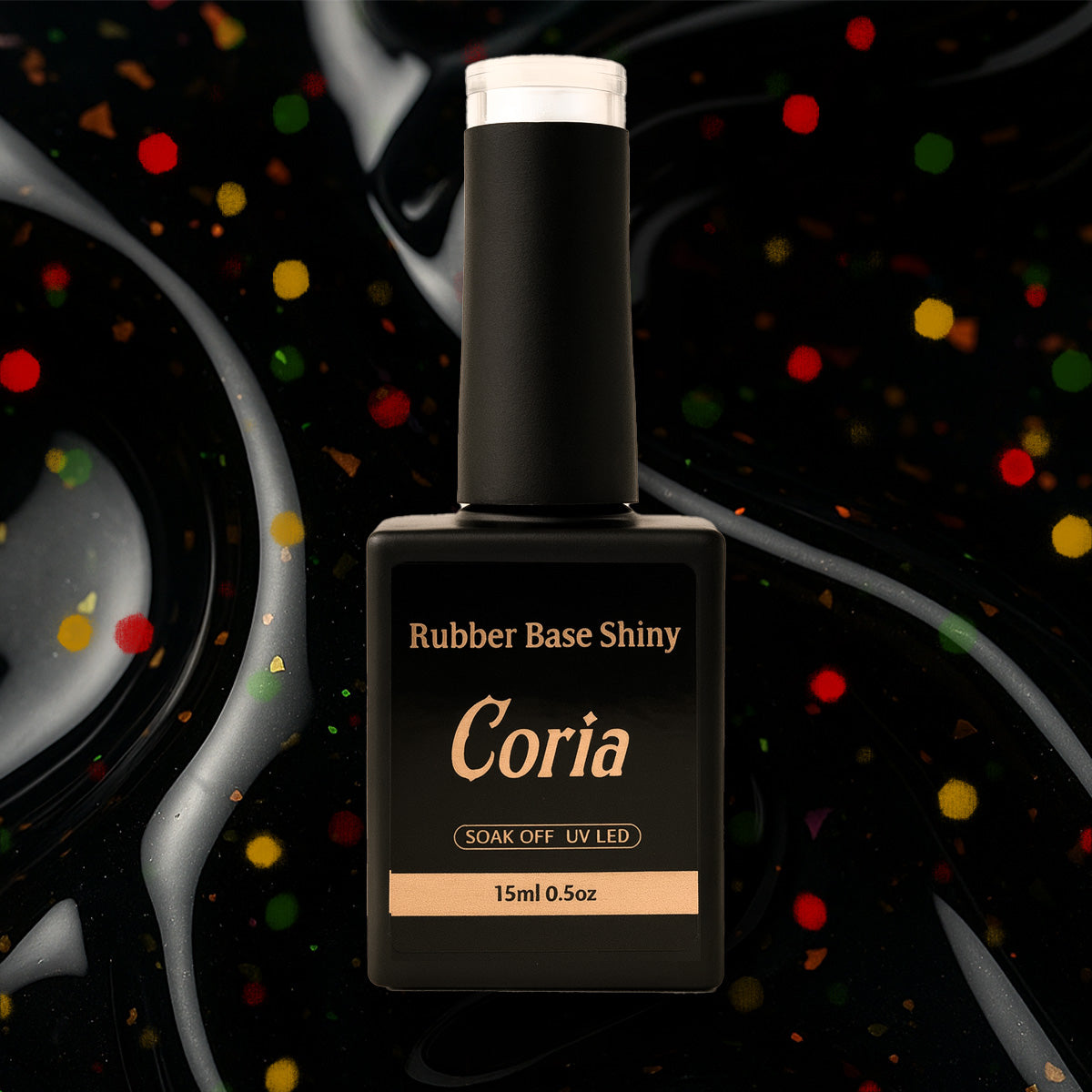 Image of Baza Rubber Shiny Coria 040 15 ml Black