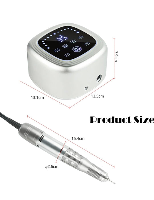 Freză electrică 75 W – dimensiuni 13,1 x 13,5 cm, piesa de mână 15,4 cm