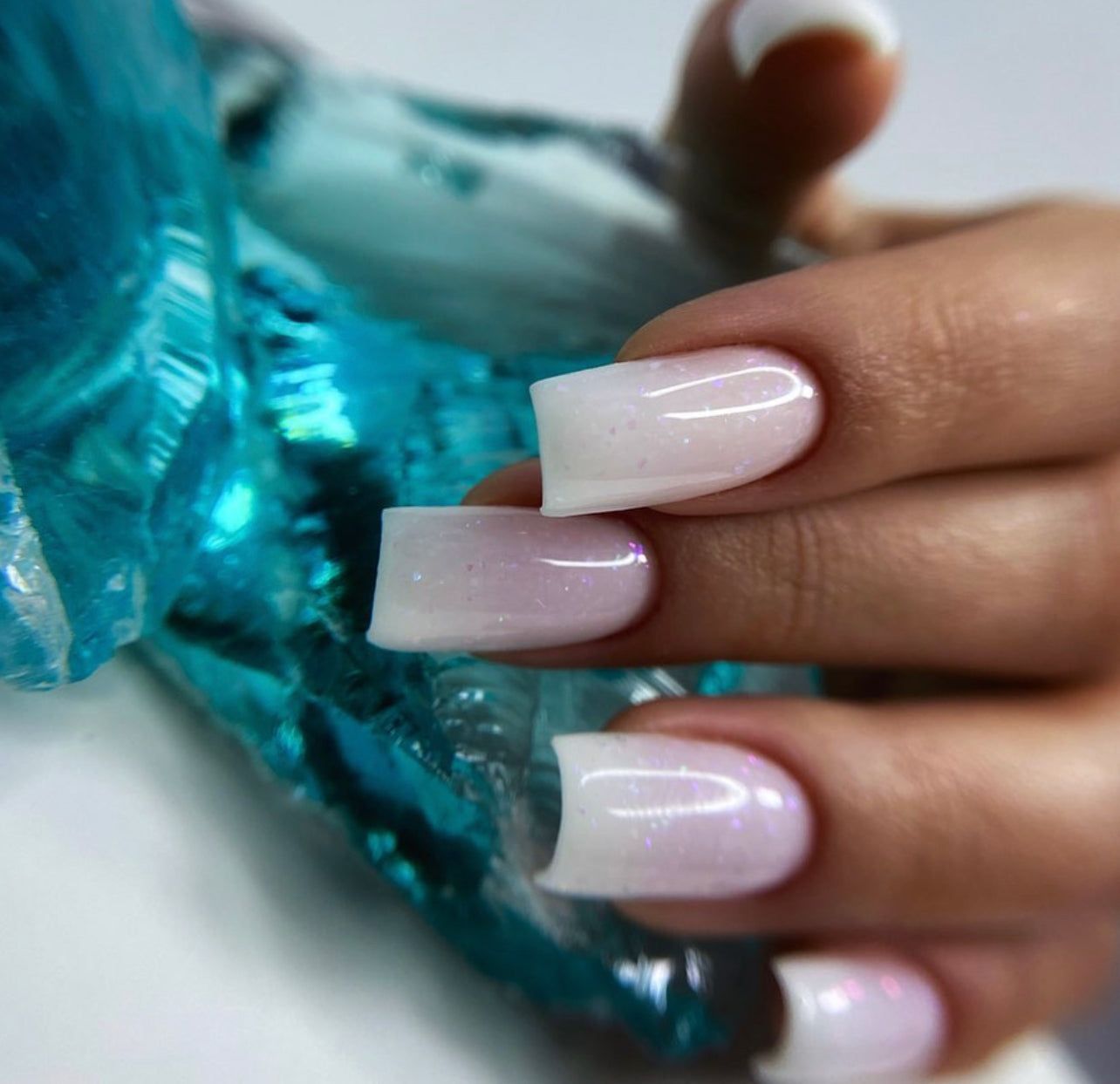 Image of Baza Rubber Shiny Coria 036 15 ml Milky White-Rose