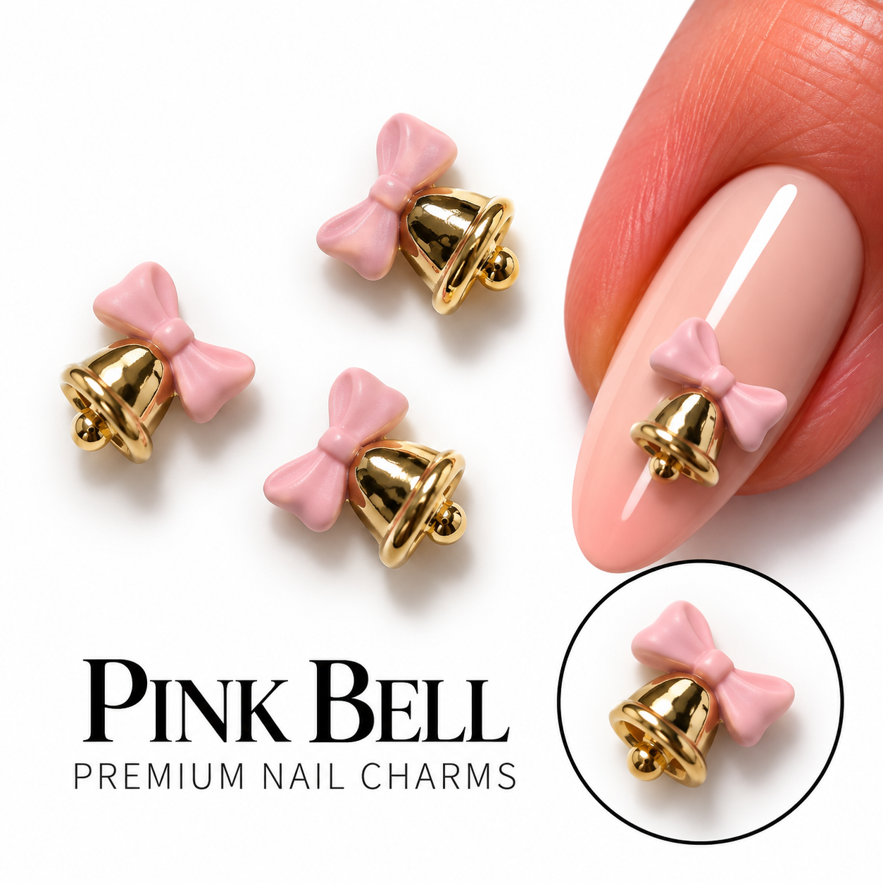 Image of Nail Art Pink Bell