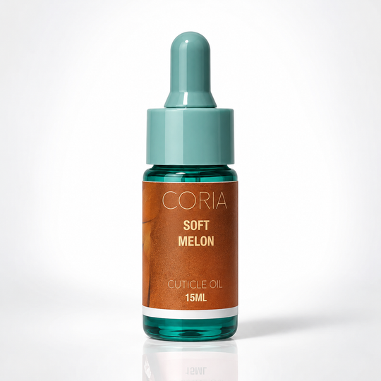 Ulei pentru cuticule Soft Melon Coria, flacon 15 ml cu pipetă